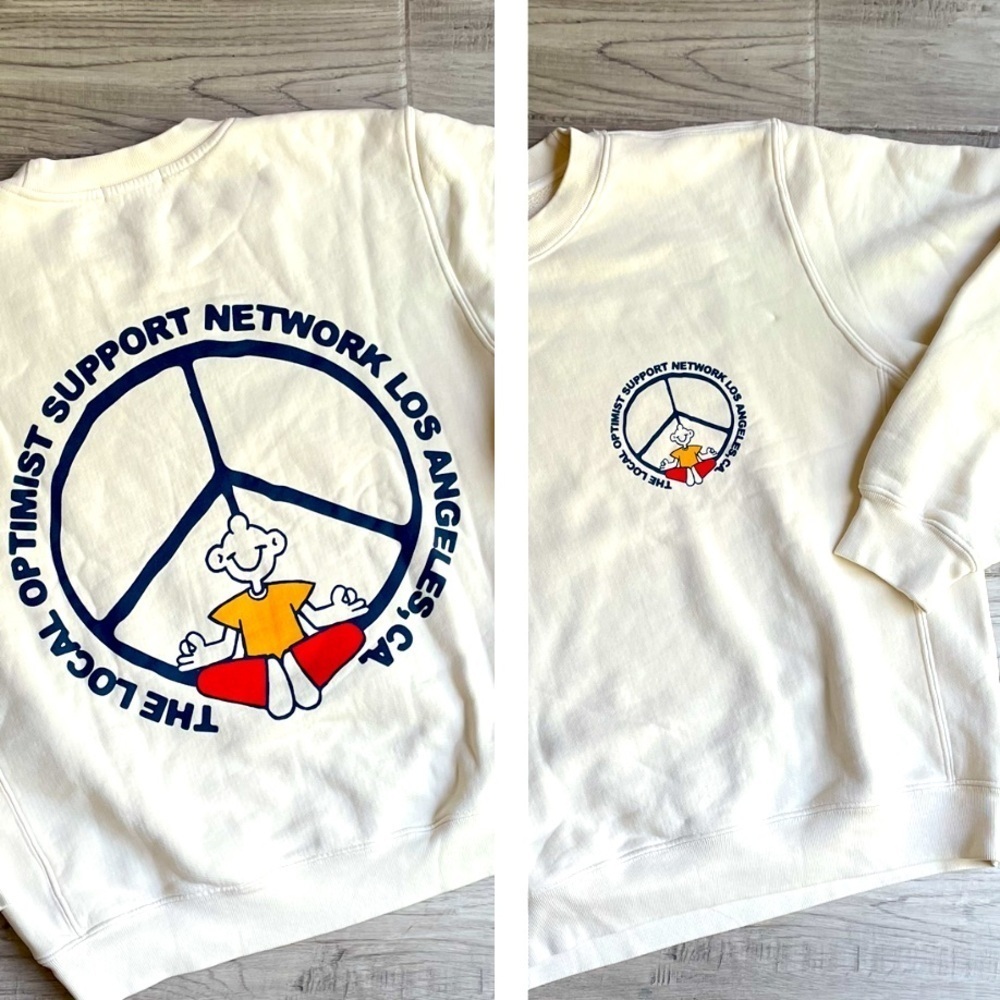 Madhappy Sweatshirt Limited Local Optimist
Support Network Peace Sign Cream SZ L